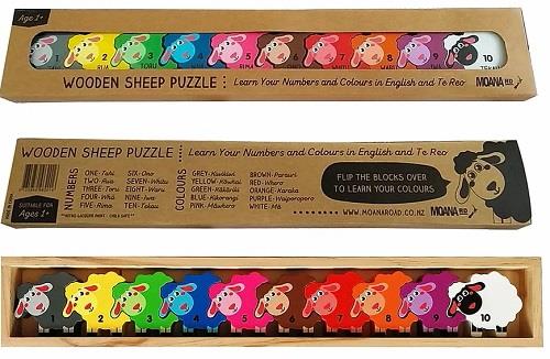 Wooden Sheep Numbers Puzzle