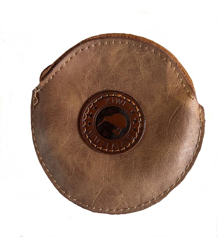 Coin bag Outback Kiwi  tan rectangle