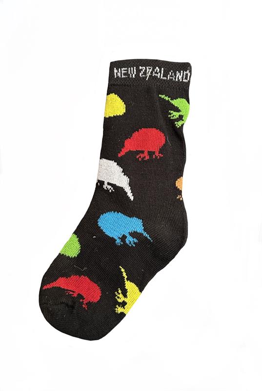 Kids Kiwi Socks - Black